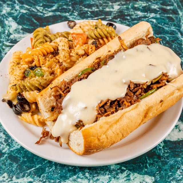 Philly Cheese Steak Sandwich.