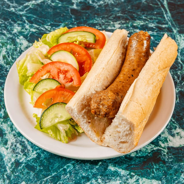 Italian Sausage Special Sandwich.