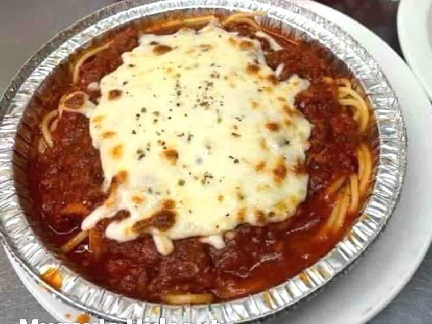 Baked Mama's Spaghetti.