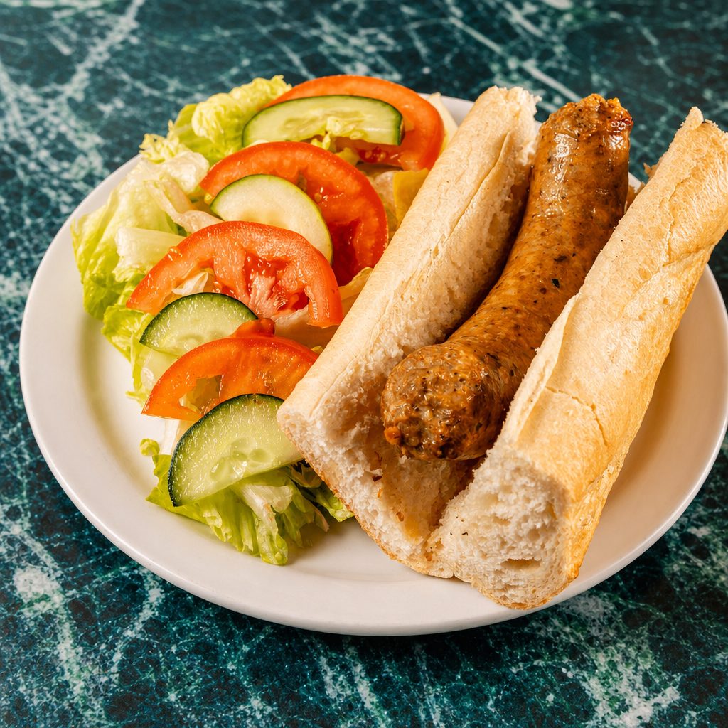 Italian Sausage Special Sandwich.