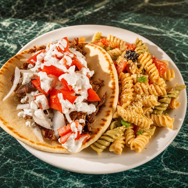 Gyros Sandwich with Chicken.